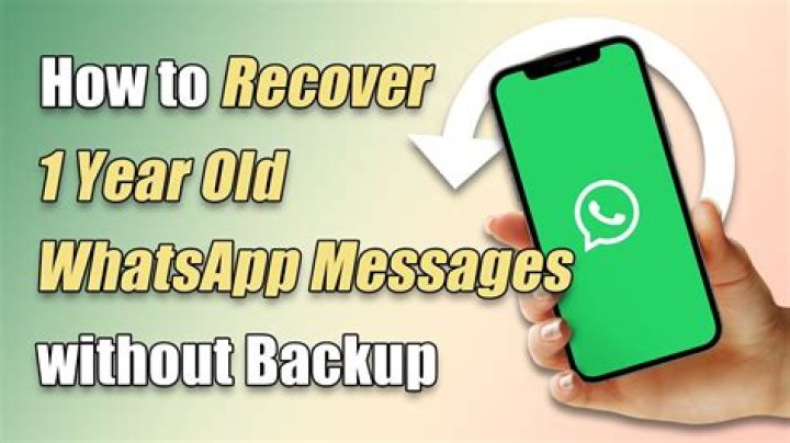 How can I get my 1 year old WhatsApp messages?