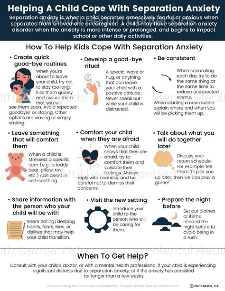 How can I help my 2 year old with separation anxiety at night?