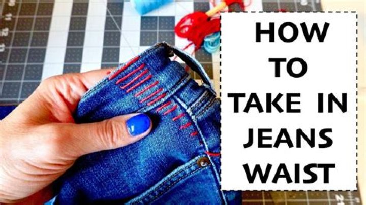 How can I make my jeans waist smaller without sewing or cutting?