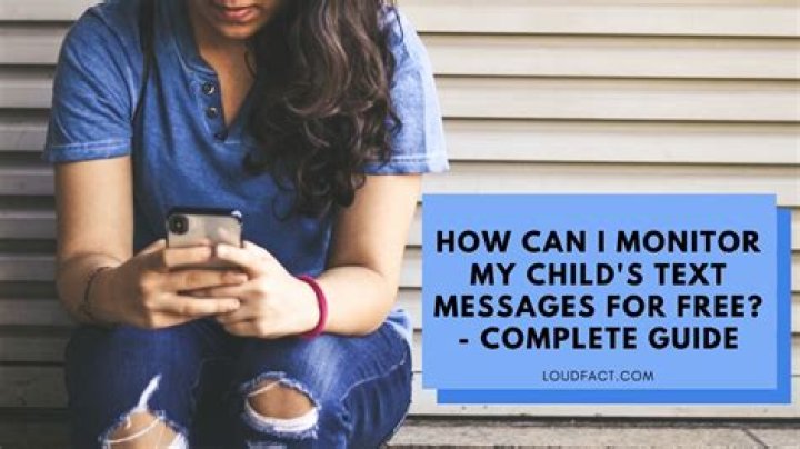 How can I monitor my child's text messages for free?