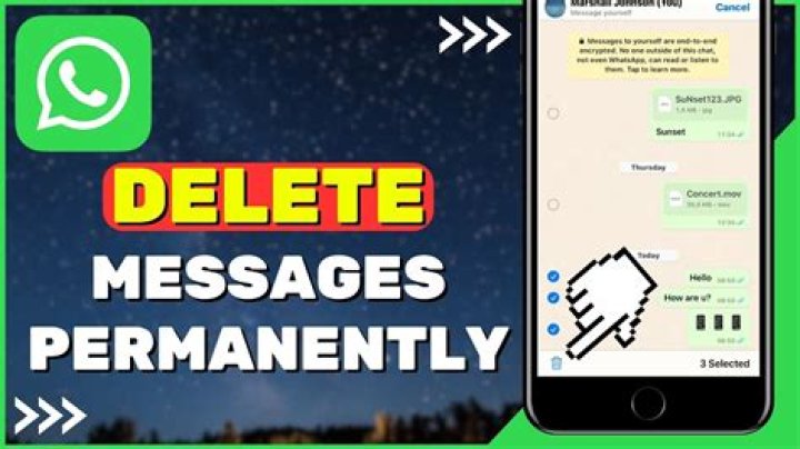 How can I permanently delete WhatsApp messages from both sides 2022?