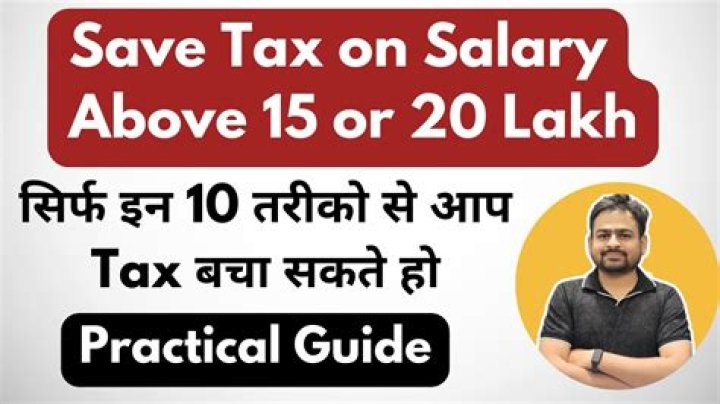 How can I save tax if I earn 20 lakh?