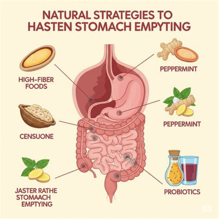 How can I speed up my stomach emptying?