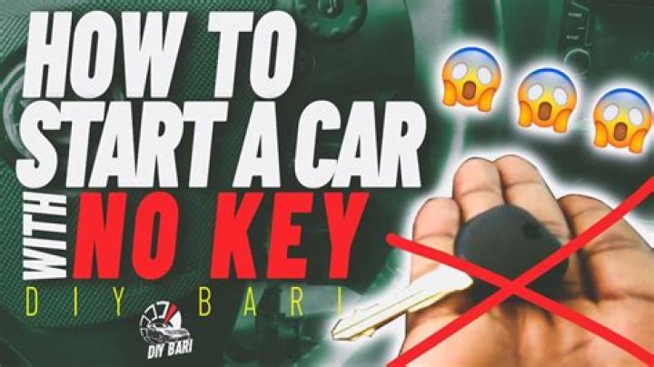 How can I start my car without a key?