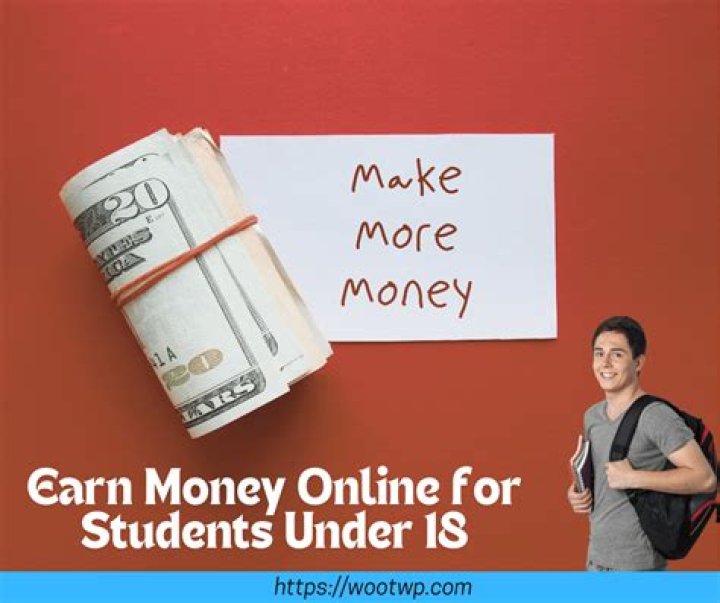 How can students under 18 make money online in India?