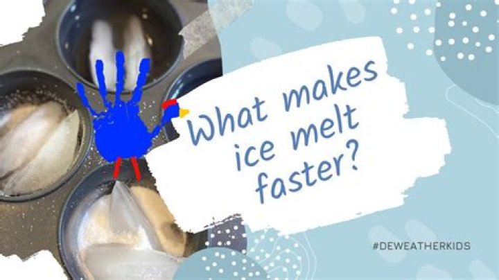 How can you make ice melt faster without heat?