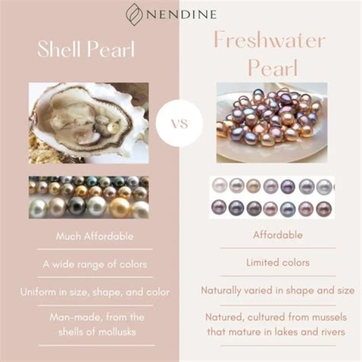 How can you tell a freshwater pearl from a saltwater pearl?