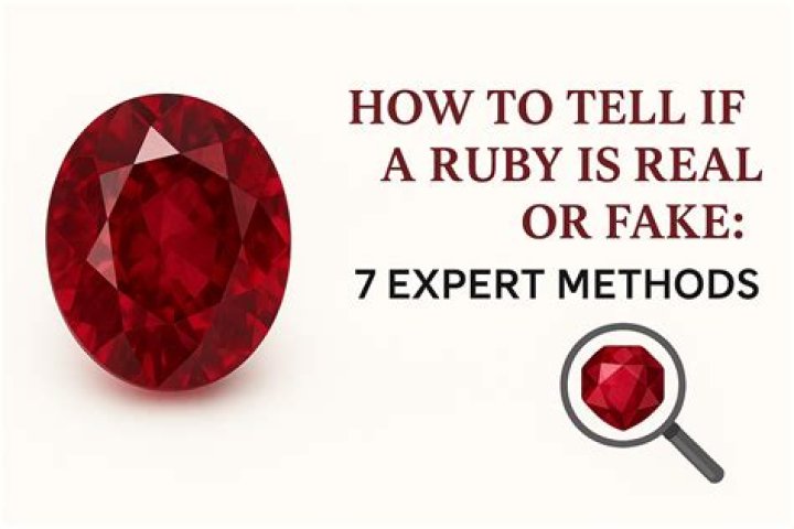 How can you tell a real ruby from a fake?