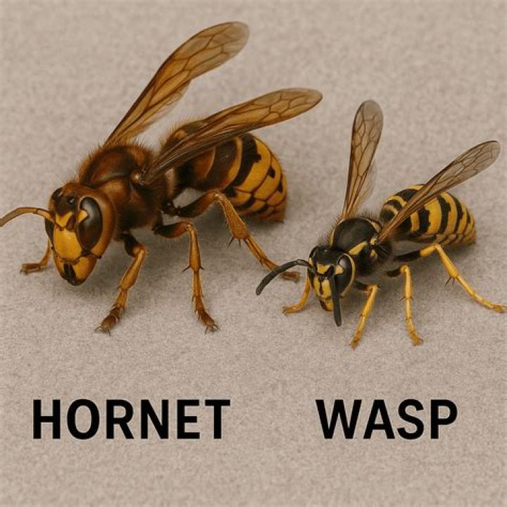 How can you tell a wasp from a hornet?