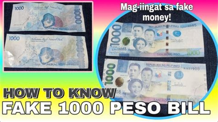 How can you tell fake money?