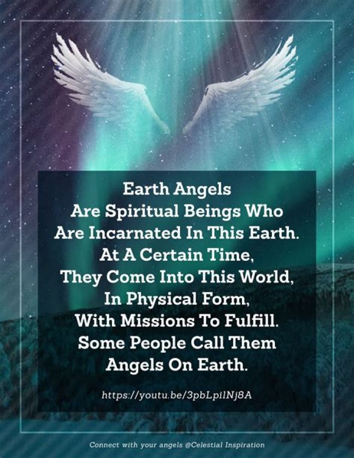 How can you tell if someone is an Earth angel?