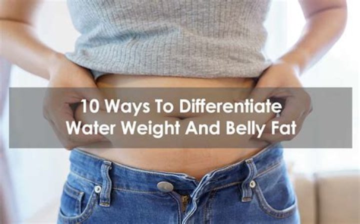 How can you tell the difference between water weight and fat?