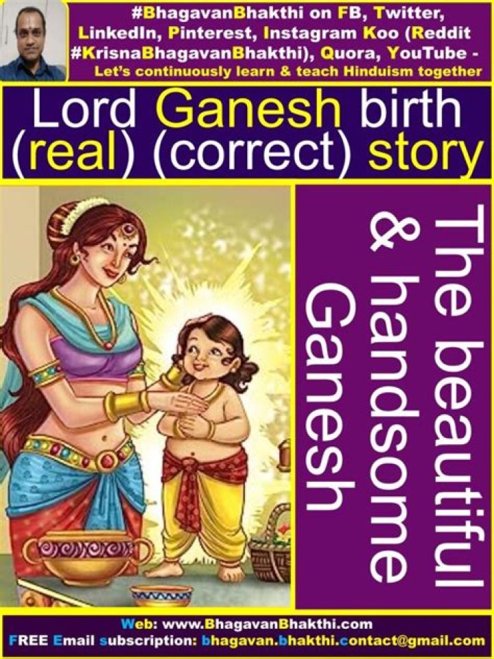 How did Ganesha born?