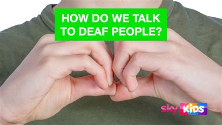 How do deaf people know if someone is talking?