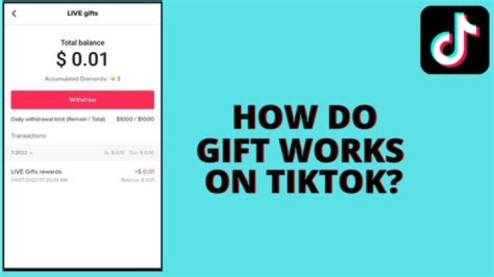 How do gifts work on TikTok live?
