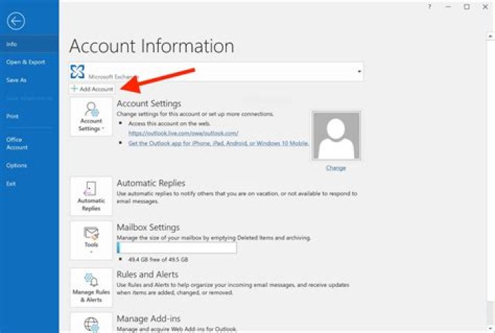 How do I add a contact card to Outlook?
