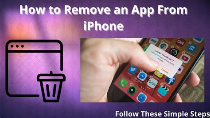 How do I completely remove an app from my iPhone?