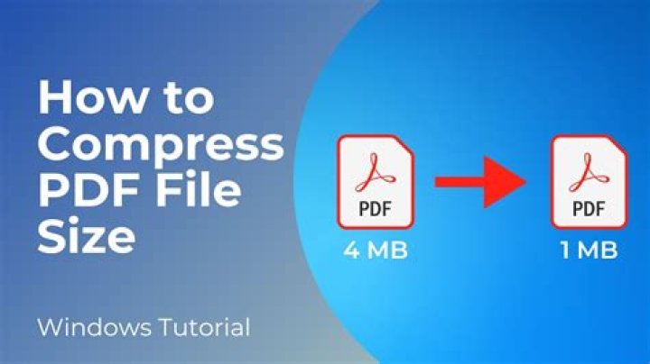 How do I compress a PDF file in Windows 11?