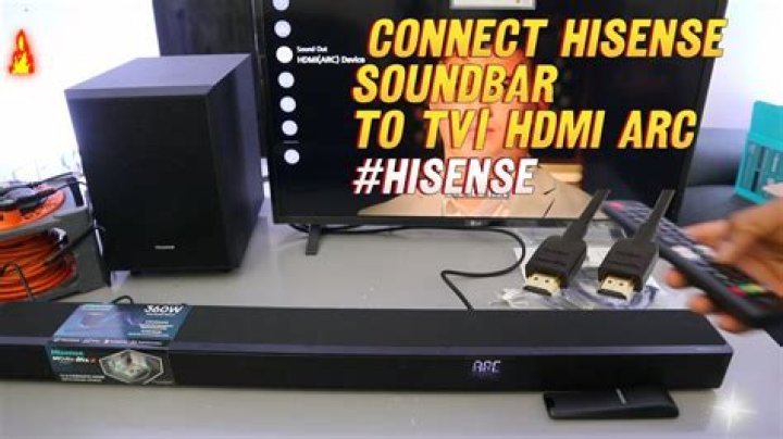 How do I connect my surround sound to my Hisense TV?