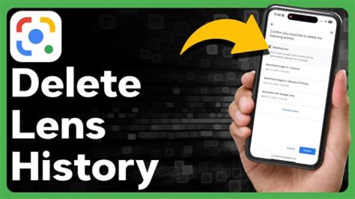 How do I delete Google Lens history?