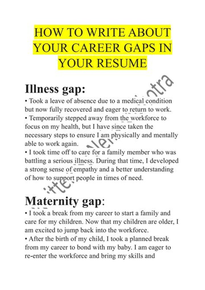 How do I explain a gap in my stay-at-home mom?