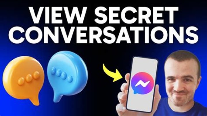 How do I find secret conversations on Facebook?