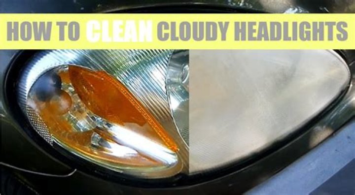 How do I fix cloudy headlights?