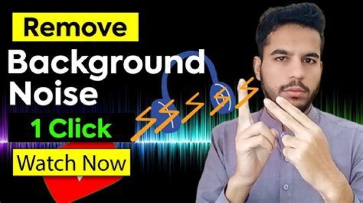 How do I get rid of background noise?