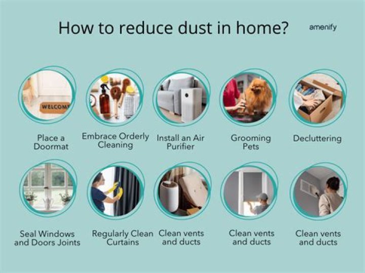 How do I get rid of fine dust in my house?