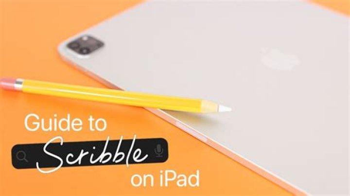How do I get scribble on my iPad?