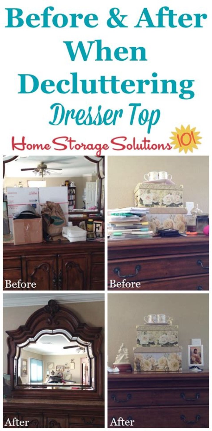 How do I keep my dresser clutter free?