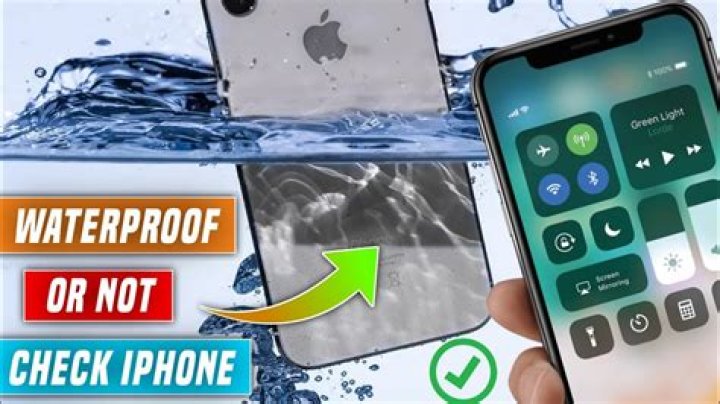 How do I know if my iPhone is waterproof?