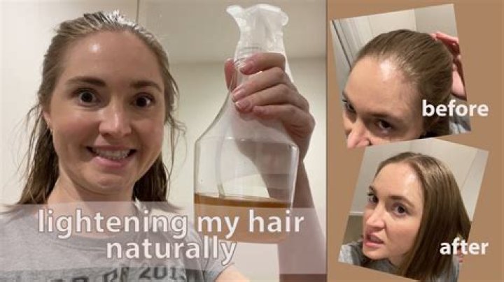 How do I lighten my dyed hair naturally?