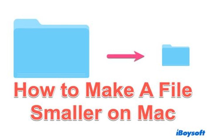 How do I make a file size smaller on Mac?