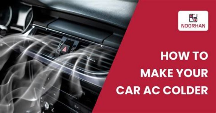 How do I make my car AC colder?