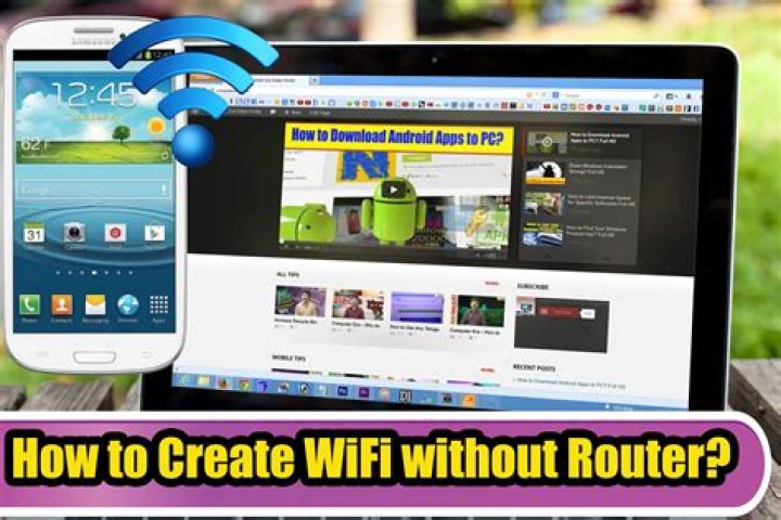 How do I make my own WiFi without a router?