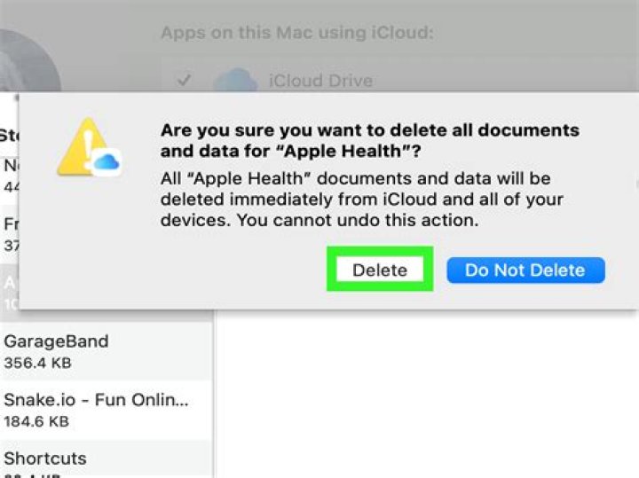 How do I permanently delete data from iCloud?