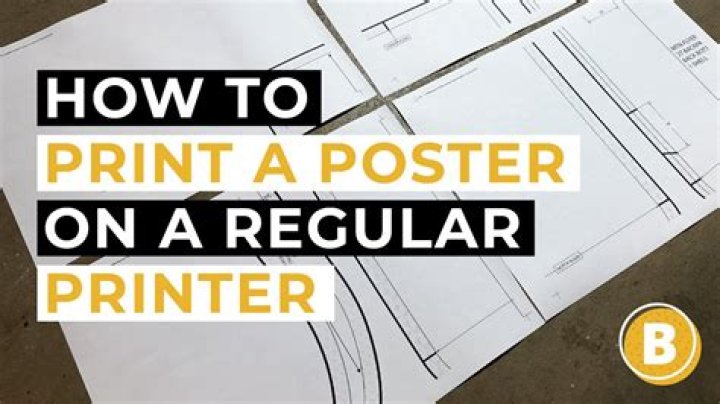 How do I Print a poster size on my HP printer?