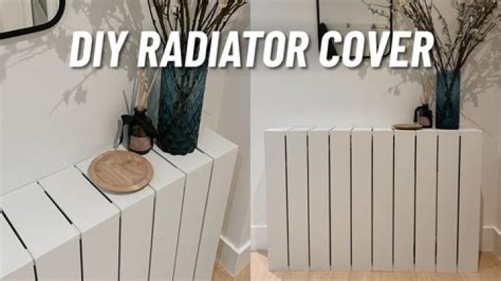 How do I put a radiator cover on the wall without drilling?