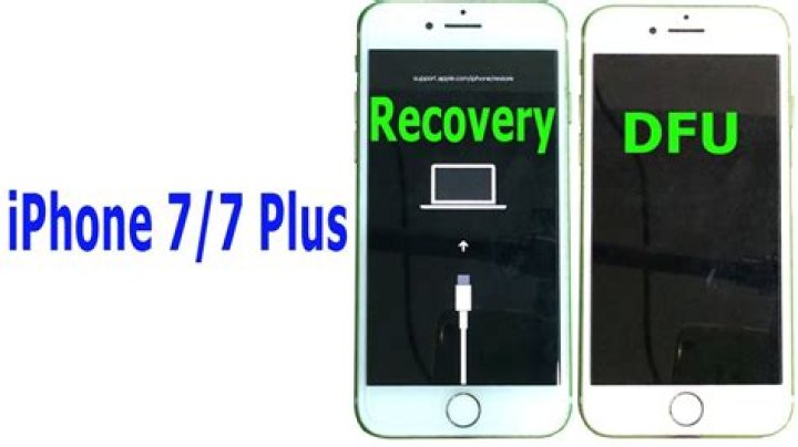 How do I put my iPhone 7 plus in recovery mode?