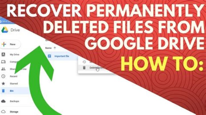 How do I recover deleted files from Google Drive?