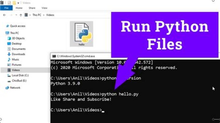 How do I run a Python file in Windows 10?