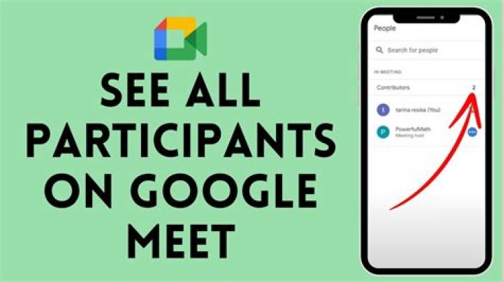 How do I see all participants on Google Meet more than 49?