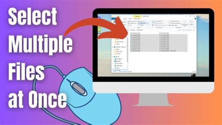 How do I select multiple items on my laptop?