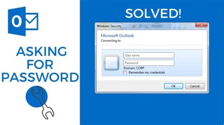 How do I stop Outlook from asking for my password?
