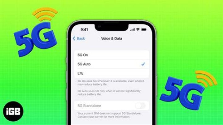 How do I turn my 5G off on my iPhone?