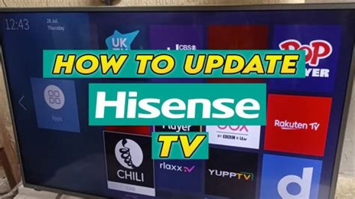 How do I update my Hisense TV?
