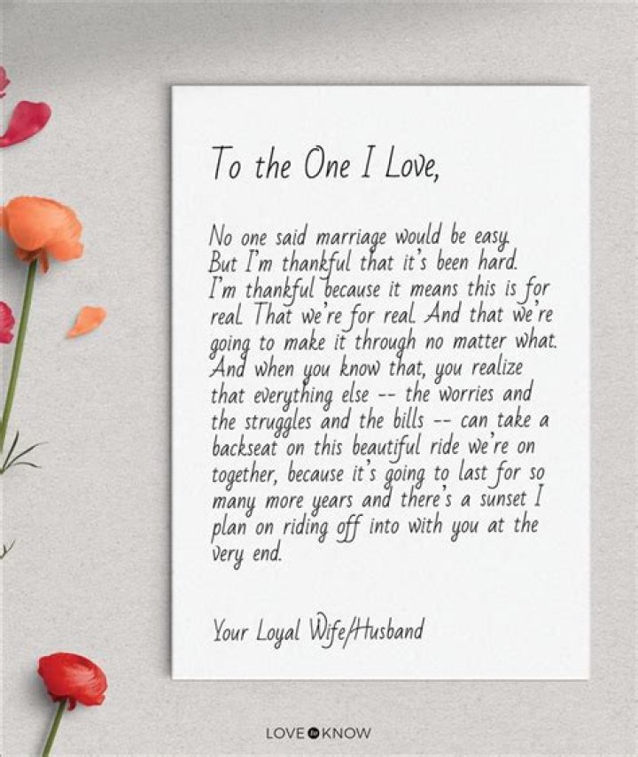 How do I write a love letter to my husband?