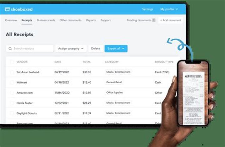 How do small businesses separate receipts for taxes?