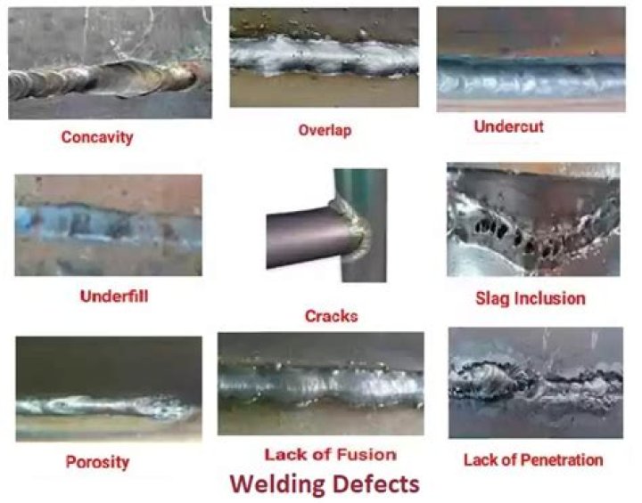 How do welders inspect finished weld?